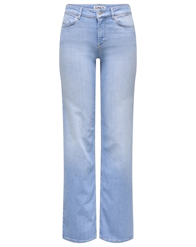Only - ONLBlush Mid Straight Jeans - Light Blue Denim